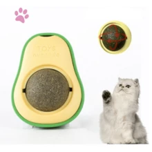 Abacate de Brinquedo Catnip para Gatos  Natural Interativo - Verde - Visão 5