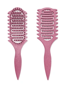 Defining Curl Wet Curly Hair Brush, Soft Bristles Hairbrush With Prongs, Detangling Brushes Reduce Hair Pulling & Curl Separation, Round Detangler, Shaping And Styling Tools For Women Men Girls,Hair Brush,Comb,Hair Tools,Hair Products And Accessories For Barber Salon Beauty Travel Essentials