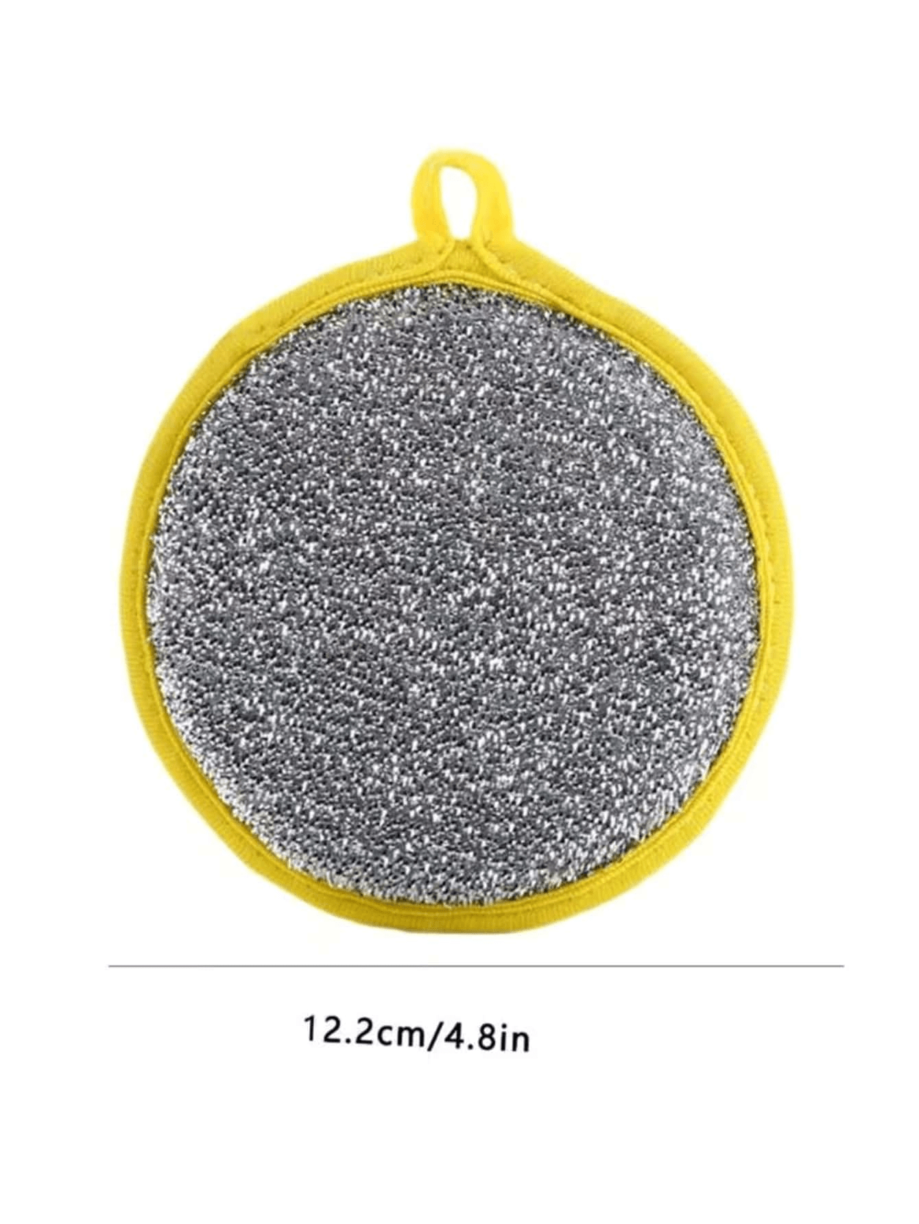 قطع إسفنج غسيل أطباق ذو وجهين مع منظف سلك فولاذي 1...