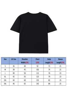 RESUDEBT EVIL Umbrella Corporation Printed T-Shirt.Men'S And Women'S Black Cotton Short Sleeves.Soft Comfortable. Moisture-Wicking.Round Neck.Neat Stitch.Casual And Stylish. - 黑色 - 查看 3