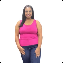 Women T-Shirts - 乾枯玫瑰色 - 查看 2