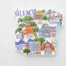 1pc Birthday Gift, Festival Gift, Spain Fridge Magnet, Granada Landscape Fridge Magnet, Seville Landscape Fridge Magnet, Alicante Landscape Fridge Magnet, Valencia Fridge Magnet, Spain Landscape Fridge Magnet, Photo Fridge Magnet, Spain Style Home Decor, Greece Landscape Fridge Magnet, Greece Seascape Fridge Magnet, Seascape Fridge Magnet, Blue Fridge Magnet, Blue Home Decor - Multicolor - View 15