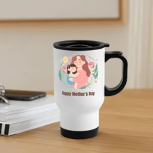 14oz Mother's Day Gift Car Mugs, Gifts For Mothers, Car Mug Gifts, Mom Car Mugs Mother's Day Gifts For Mom Mom Car Mugs Mom Birthday Gifts Mother's Day Car Mugs Mom's Day Car Mugs New Mom Gifts, Mother's Day Gifts, Gifts For Mom, Car Mugs For Mom - Black and White - View 4