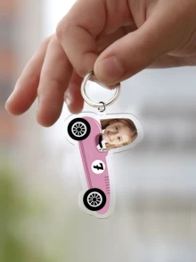 1 件个性化肖像钥匙扣、定制照片、赛车人物钥匙扣、纪念钥匙扣、亚克力钥匙扣、定制钥匙扣、肖像钥匙扣、个性化钥匙扣、独特钥匙扣 - 送给男朋友/女朋友、丈夫/妻子、爸爸/妈妈的特别礼物，适合圣诞节、新年、情人节、生日、周年纪念日、父亲节/母亲节，送给她/他的独特礼物 - 彩色 - 查看 3