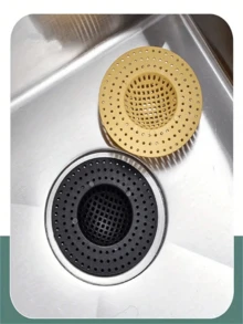 4pcs Random Color, Kitchen Sink, Bathroom Drainage, Bathroom Sink, Anti-Blocking Artifact With Filter Screen, Anti-Insect Cover And Kitchen Water Filter. - Multicolor - View 6