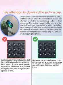 10pcs Double-Sided Silicone Suction Cup Upgrade Suction Cup Card Package Square Single Sided Phone Suction Cup Holder Adhesive Phone Case Holder Silicone Phone Accessories For Women For Men Wallet Mini Wallet Purse Wallet Magsafe Wallet Card Wallet