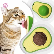 Abacate de Brinquedo Catnip para Gatos  Natural Interativo - Verde - Visão 3