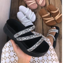 Women Platforms & Wedge Sandals - 黑色 - 查看 1