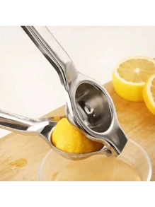 1 Piece Stainless Steel Fruit Manual Juicer - Hand Pressed Lemon Juicer, Fruit Juice Extractor, Household Kitchen Tool