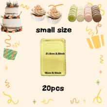 10 件金色纸盘，轻质矩形餐盘，一次性盘子，大号餐具食物托盘，适用于饼干蛋糕甜点小吃开胃菜节日野餐派对用品生日