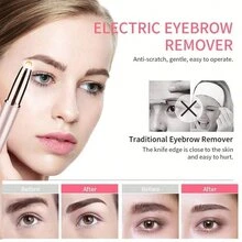 Women's Electric Eyebrow Trimmer, Eyebrow Shaping Pen, Facial Hair Remover, Automatic Eyebrow Razor, Pocket Knife
