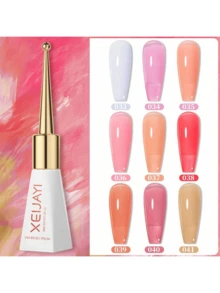 XEIJAYI 1pc 10Ml Long-Lasting White Gel Nail Polish UV/LED Soak Off Gel Nail Polish For Nail Art DIY Salon Home Holiday Gift For Women Gift For Spring - 白色 - 查看 5
