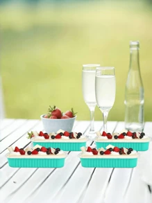 50pcs Mini Loaf Pans With Lids And Fork Spoons Rectangle Individual Cake Pans Aluminum Foil Pans For Large Gatherings Picnics Vacations Parties