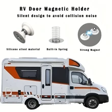 Silikon-Magnetische Türhalter für Wohnmobile, Anhänger, Camper - Ungeladener Gepäckraumtürfangvorrichtung für sichere und leise Wohnmobile, Ladeluke-Türöffnungen von Anhängern, Magnetischer Türfangvorrichtung für offene Wohnmobiltüren, Wohnmobiltursstopper für Wohnmobile, Reiseanhänger, Camper Möbelteile