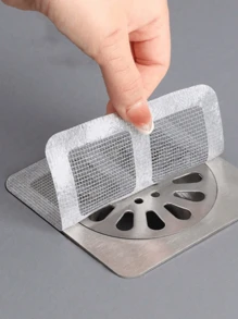 50 piezas Atrapapelos para ducha y bañera - Fácil de usar, pegadores de filtros de drenaje, cubiertas de drenaje desechables, adecuado para ducha, fregadero y lavadero, fácil de adherir, tapa de drenaje atrapapelos, filtro de drenaje desechable, atrapapelos de baño, cubierta de drenaje, filtro de fregadero de cocina, colector de pelo de ducha desechable, pegadores de filtro de drenaje de piso, atrapapelos para bañera de baño, accesorios de baño