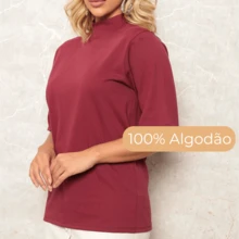 Blusa T-Shirt Oversized Moda Confortável Sofisticado Charmoso