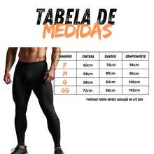 Men's Thermal Leggings Compression Pants Black Flannel Lined Second Skin Gym Training Running Sports Trousers - màu đen - Xem 5