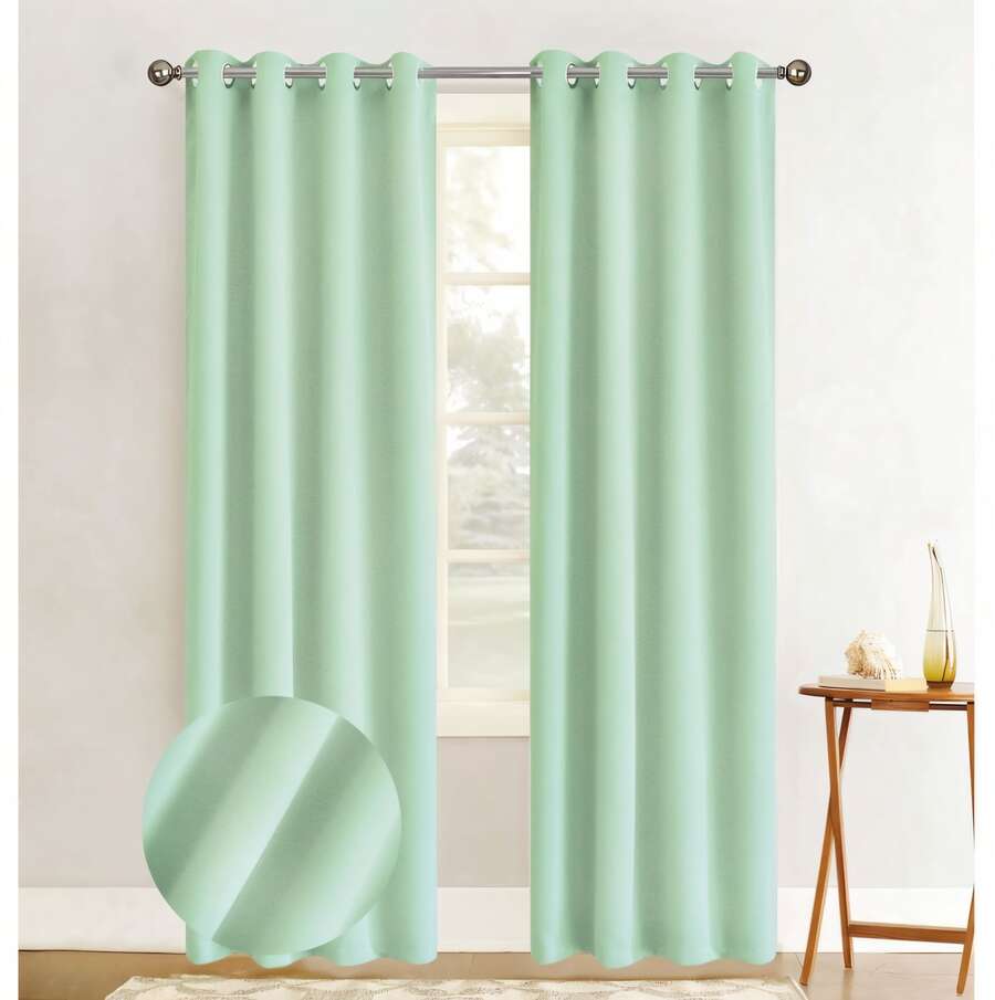 Cortina Blackout - verde menta - Ver 1