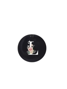 Specchio rotondo nero alla moda con iniziali floreali - Accessori da viaggio di design, specchietto mini scorrevole comodo, in materiale plastico, resistente all'usura e durevole, leggero, specchio da tasca, specchio per il trucco mini, nuovo design, adatto per uomini e donne, coppie, per uso quotidiano, appuntamenti, compleanni, festival, ritorno a scuola, estate, vacanze, spiaggia, pendolarismo, regalo di compleanno, regalo per le vacanze, regalo pensieroso per la festa della mamma, regalo pratico