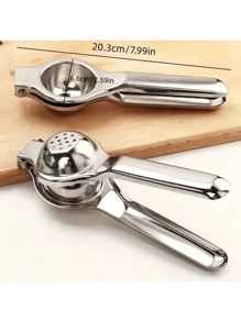 1 Piece Stainless Steel Fruit Manual Juicer - Hand Pressed Lemon Juicer, Fruit Juice Extractor, Household Kitchen Tool