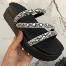 Women Platforms & Wedge Sandals - 黑色 - 查看 4