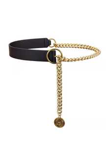 1pc Elegant Leather Belt & Pendant Combination, Fashion Waist Chain, Street Style, Evening Dress Belt, Party, Mother's Day Gift - Black - View 12