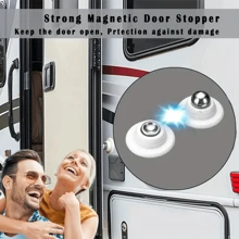 Silikon-Magnetische Türhalter für Wohnmobile, Anhänger, Camper - Ungeladener Gepäckraumtürfangvorrichtung für sichere und leise Wohnmobile, Ladeluke-Türöffnungen von Anhängern, Magnetischer Türfangvorrichtung für offene Wohnmobiltüren, Wohnmobiltursstopper für Wohnmobile, Reiseanhänger, Camper Möbelteile