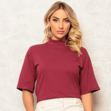Blusa T-Shirt Oversized Moda Confortável Sofisticado Charmoso