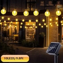 1set 100pcs LED Solar String Lights,600mAh Rechargeable Battery,Metal&Plastic,Multi-Function Party/Holiday Decoration Lighting For Wedding,Birthday,Anniversary,Graduation,Mother's Day,Camping,Thanksgiving,Valentine's Day
