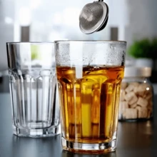 Set Of 6 Glass Cups For Drinking Water Juice Soft Drink 525ml - 水晶 - 查看 2