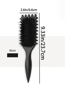 قطعة واحدة من المشط، مصنوعة من سيقان النيلون والحنطة السوداء، هدية مثالية لعيد الحب. إنها تُبرز وظيفة تدليك ويمكن استخدامها على الشعر الجاف والرطب لإزالة الشعر من العقدة. مدمجة ومريحة، يسهل حملها