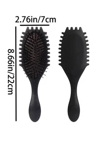 这款梳子由尼龙和荞麦秆制成，是完美的情人节礼物。它具有按摩功能，干湿发均可使用，轻松梳理头发，令秀发顺滑不打结。小巧便携，易于携带。