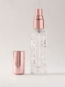 4 pezzi - 10/15ml Bottiglia da viaggio portatile per profumo, contenitore cosmetico ricaricabile trasparente con tappo artistico, perfetto per tonico, soluzione di bellezza portatile, accessori da viaggio ideali, articoli essenziali per le vacanze, piccolo profumo da donna e uomo, ideale per spiaggia