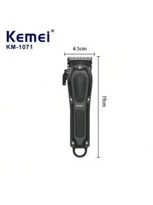 Keme Barber Blading Hair Cutting Machine Clipper Grooming Cordless Rechargeable Professional Shaver Clippers KM-1071