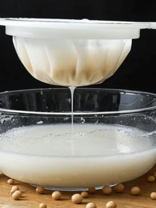 1 pieza Filtro de malla para residuos de café/leche de soja, colador de malla para exprimidor doméstico, red de separación de residuos, útiles escolares, perfecto para colar leche de almendras, leche de coco y caldo, accesorio de cocina conveniente para chefs en el hogar, diseño apto para lavavajillas para una limpieza fácil, filtro de malla fina confiable para resultados suaves, herramienta esencial para cocina y repostería vegana. - Multicolor - Ver 5