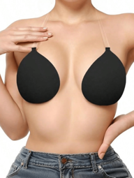 (With Shoulder Straps) Invisible Silicone Breast Stickers Push-Up Bra Lifting Underwear Breast Stickers Women's Adhesive Bra/Backless Breast Stickers