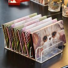 1pc Transparent Plastic Makeup Storage Organizer Tray, With 7 Compartments For Eyeshadow Palette, Makeup Cosmetics Storage Box For Room, Home, Bedroom, Bathroom Decor, Pink Room, Living Room Accessories, Travel Essentials, Gift Box Back To School
