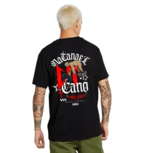 Playera para hombre C Tumbados Nata - Negro - Ver 1