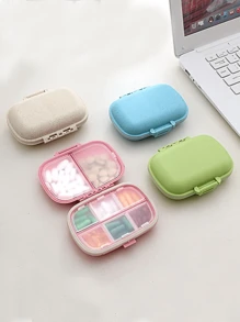 8-Compartment Pill Case, Portable Sealed Medicine Box, Mini Portable Pills Organizer Case, Waterproof And Moisture-Proof Travel Medicine Storage Box Small Pill Box With Separate Layers, Pocket Pill Box, Dispenser For Purse Vitamin Fish Oil Compartments Container Medicine Box, Medicine Organizer, Suitable For Outdoor Camping, Hiking, Fishing, Moisture-Proof, Mountaineering, And Travel