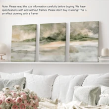 3 件/套现代抽象帆布海报，中性抽象艺术，极简主义艺术，现代主义艺术，抽象风景墙艺术 - 带框或不带框，创意防水帆布海报，卧室、办公室、客厅、咖啡厅、酒吧、家庭和宿舍墙壁装饰