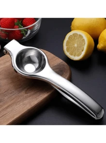1 Piece Stainless Steel Fruit Manual Juicer - Hand Pressed Lemon Juicer, Fruit Juice Extractor, Household Kitchen Tool