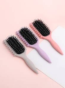 قطعة واحدة من المشط، مصنوعة من سيقان النيلون والحنطة السوداء، هدية مثالية لعيد الحب. إنها تُبرز وظيفة تدليك ويمكن استخدامها على الشعر الجاف والرطب لإزالة الشعر من العقدة. مدمجة ومريحة، يسهل حملها