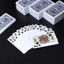 德州扑克扑克牌套装，耐用纸质材质，适合派对娱乐和纸牌游戏，适合 14 岁以上人士，多副牌（每套） - 彩色 - 查看 12