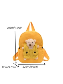 Customizable Personalized Backpack With Name Or Holiday Greetings. Customize Your Own Cute Mini Cartoon Teddy Bear Backpack, Can Write Name, Letters, Lucky Numbers, Perfect For Daily School, Dance Class, Travel, Birthday Gift For Friends And Daughters - Bear Backpack - View 6