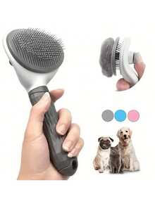 Peine quitapelos para mascotas, eliminación de pelo con un solo clic, cepillo automático para la belleza de perros y gatos - Multicolor - Ver 11
