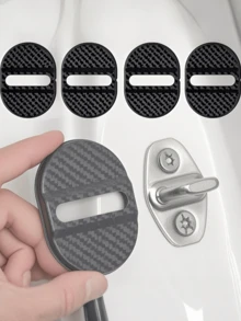 4 miếng bảo vệ khóa cửa xe ô tô đa năng, chất liệu ABS, bảo vệ cửa chống sốc, nắp cản chống trầy xước - Nhiều màu - Xem 4