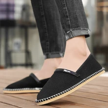 Summer New Men Mesh Cloth Slippers Breathable Casual Home Shoes Work Shoes Sports Sneakers