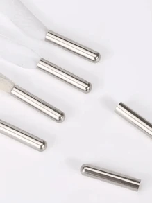 10/20/30/50/100pcs Pack Silver/Gold Metal Shoe Lace Aglet, Hat Cord Ends Clasps Crimps