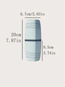 1 Pc Toothbrush Case And Toothpaste Holder, Travel Portable Bathroom Decor Summer Back To School