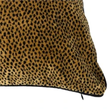 1pc Polyester Luxurious Royal Palace Contemporary Throw Pillow Cover, Abstract Texture Leopard, Tiger, Zebra Print, Single-Sided High-Precision Jacquard Velvet Fabric With Zipper, Suitable For Living Room, Sofa, Car, Home Decor, Bedroom, Party (No Pillow Insert)